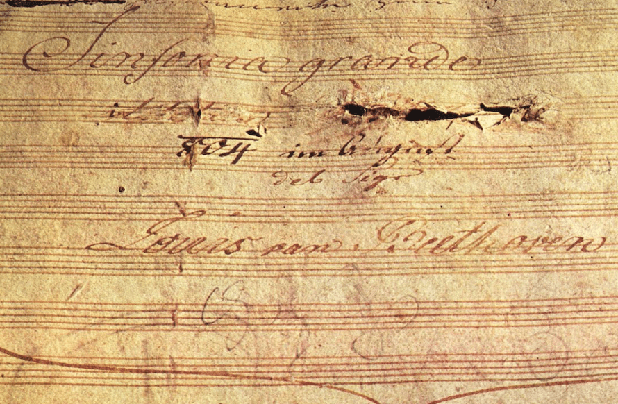 sympbonie eroica beethoven manuscrit