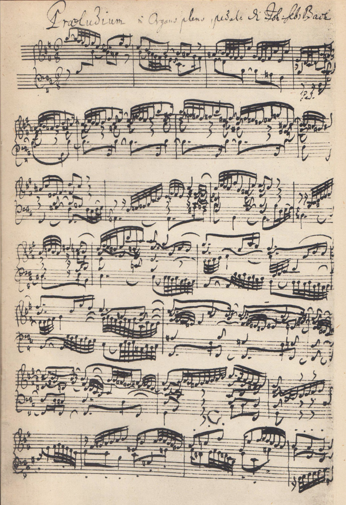 bach manuscrit
