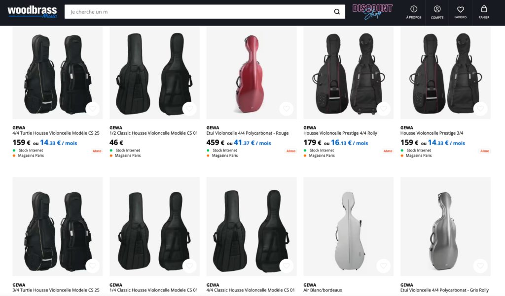 housse violoncelle acheter