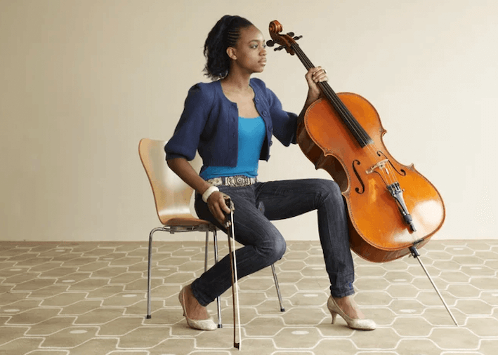 Support Violoncelle Pliable En Métal - Avec Porte-Archet - Stable Et Rembourré - Pour Pratique Et Exposition