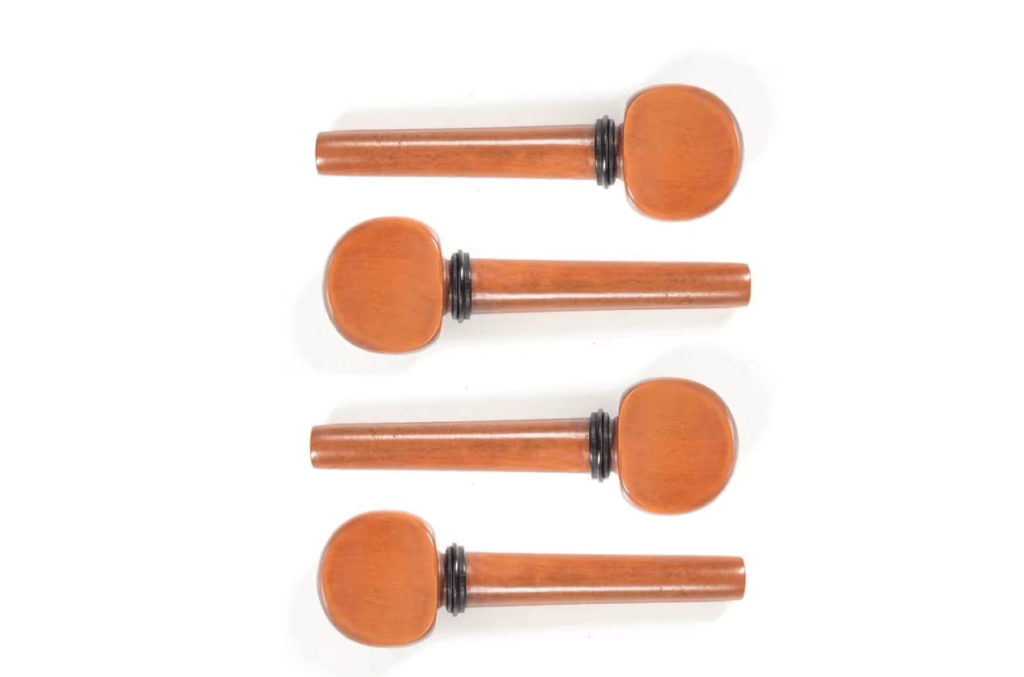 12 Pièces Cheville en ébène 8.7 Cm Cordier de Violon en Bois d'ébène, Accessoires de Remplacement de Réglage, Cheville en ébène, avec Fisheye pour