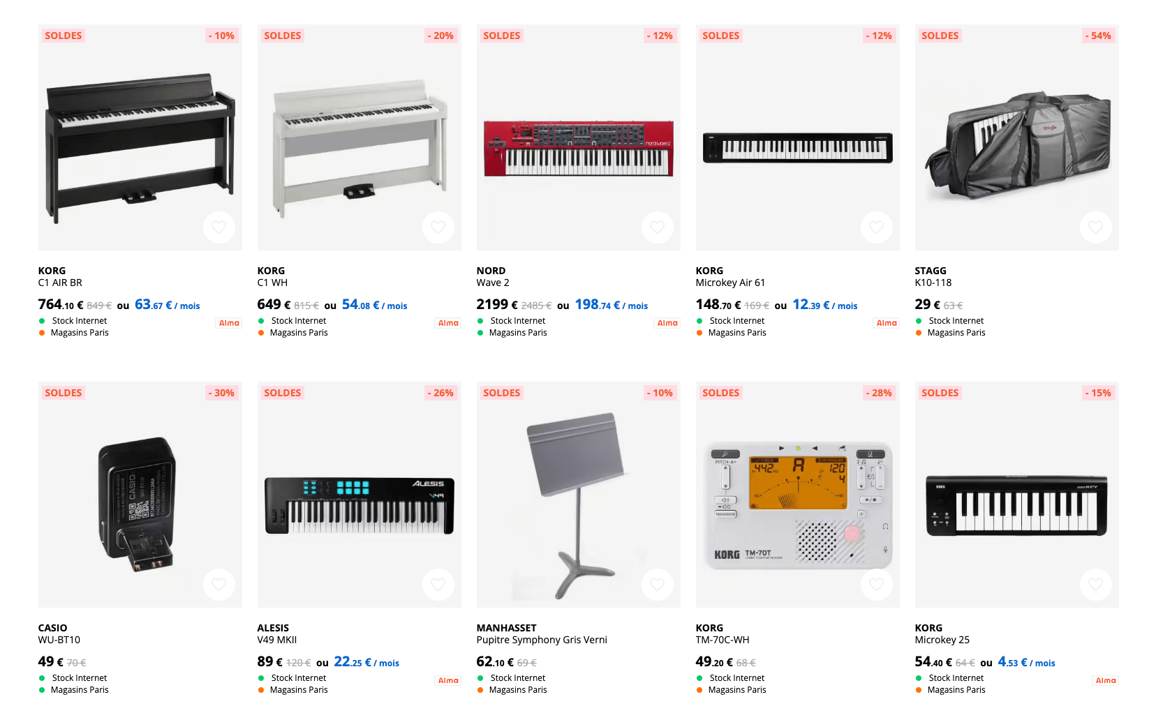 Claviers et pianos en soldes – été 2025