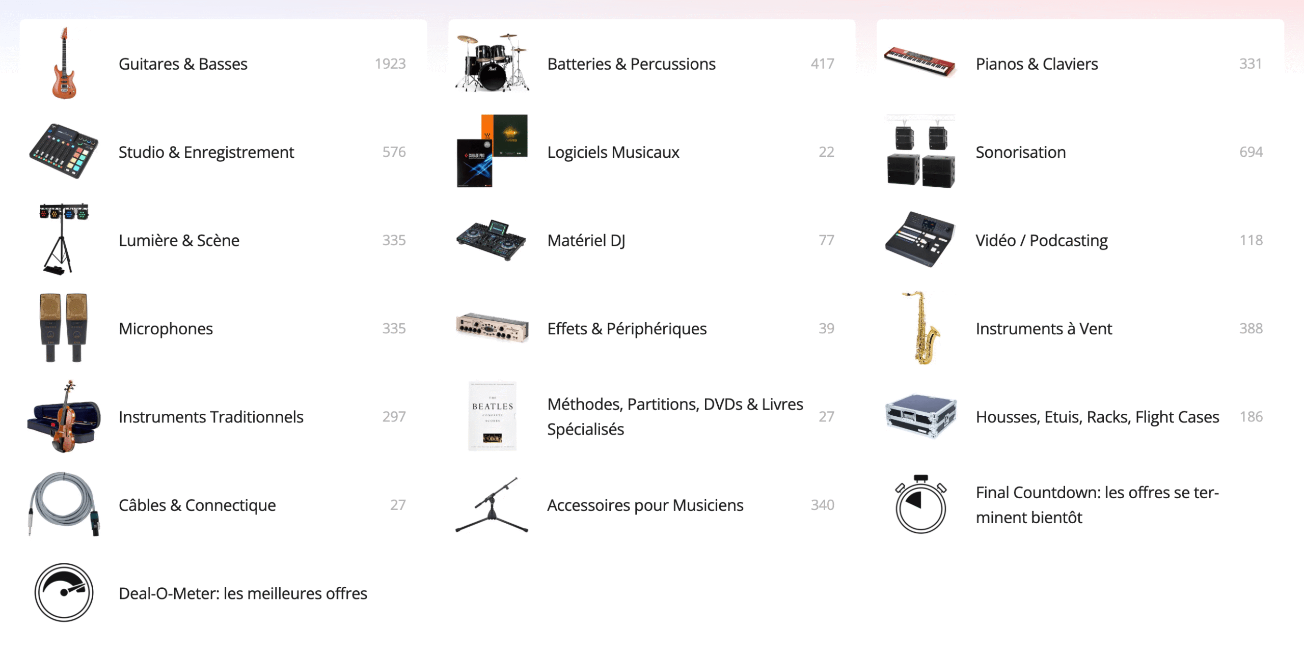 categories instruments musique soldes thomann