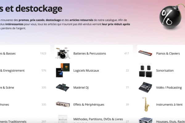 soldes thomann promos destockage