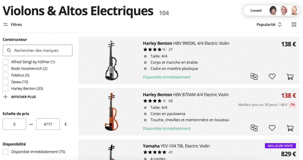 violon electrique thomann