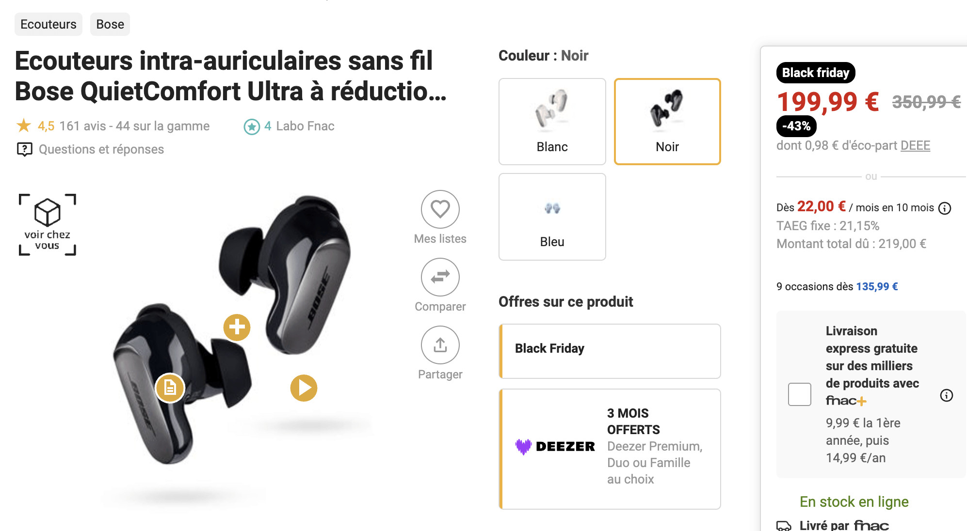 Meilleur bon plan écouteurs sans fil Fnac