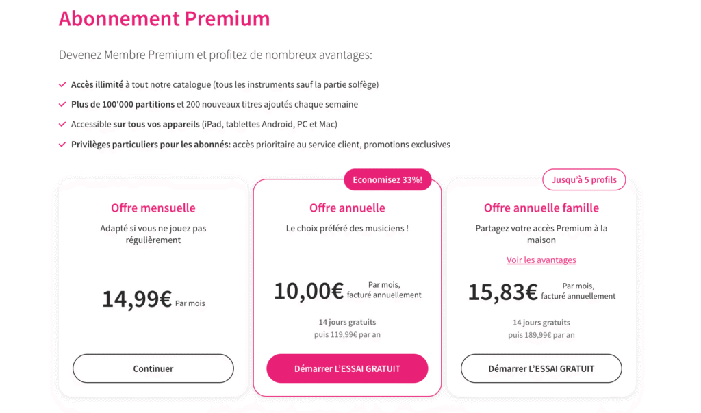 abonnements tomplay prix