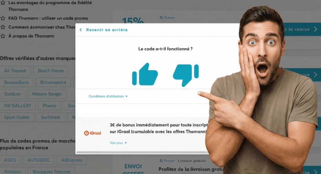 sites codes promos thomann etonnement