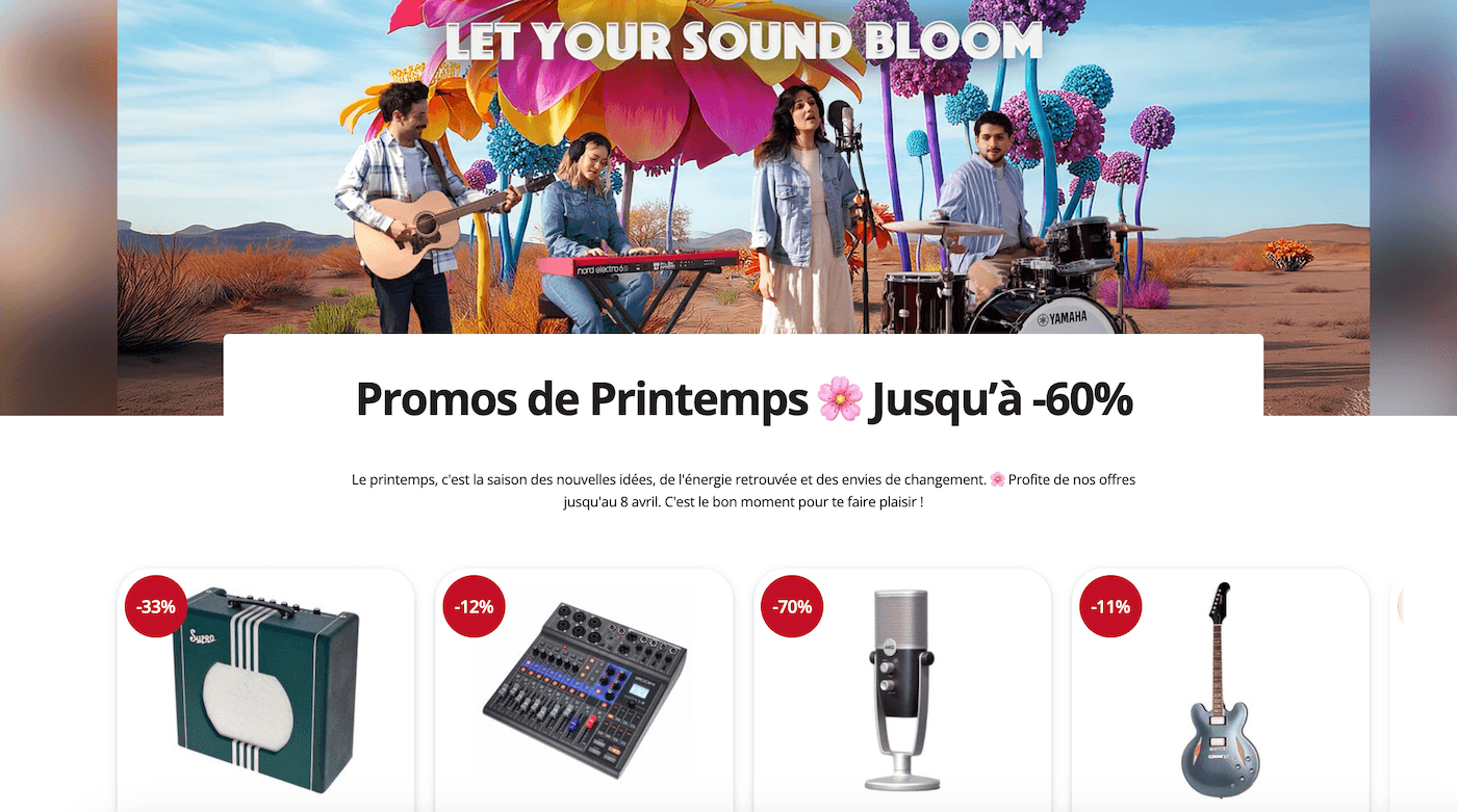 thomann promos de printemps 2026 spring sale