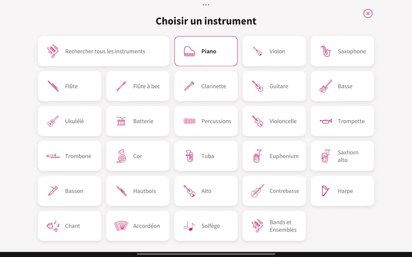avis tomplay liste instruments