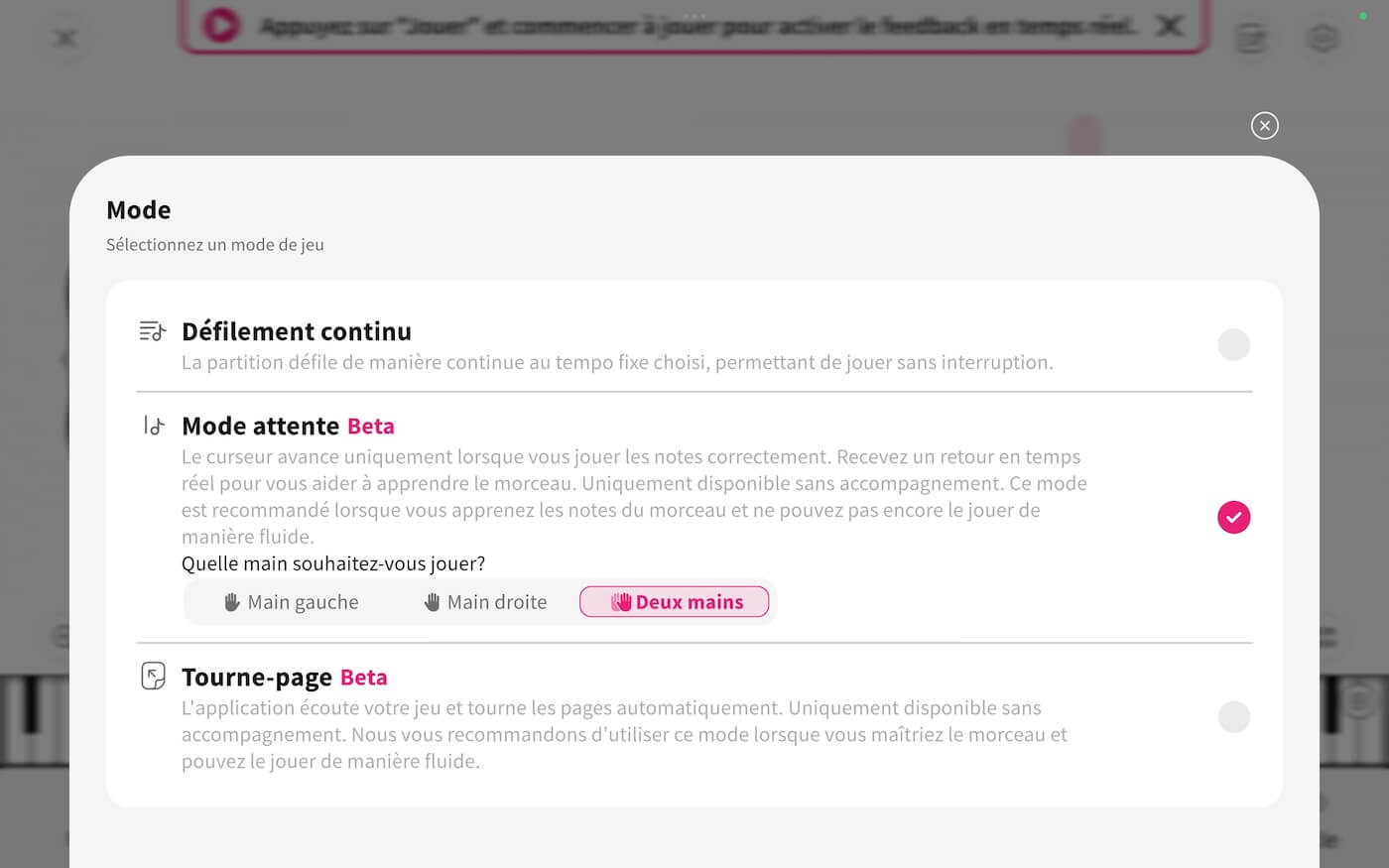 avis tomplay mode attente tourne page