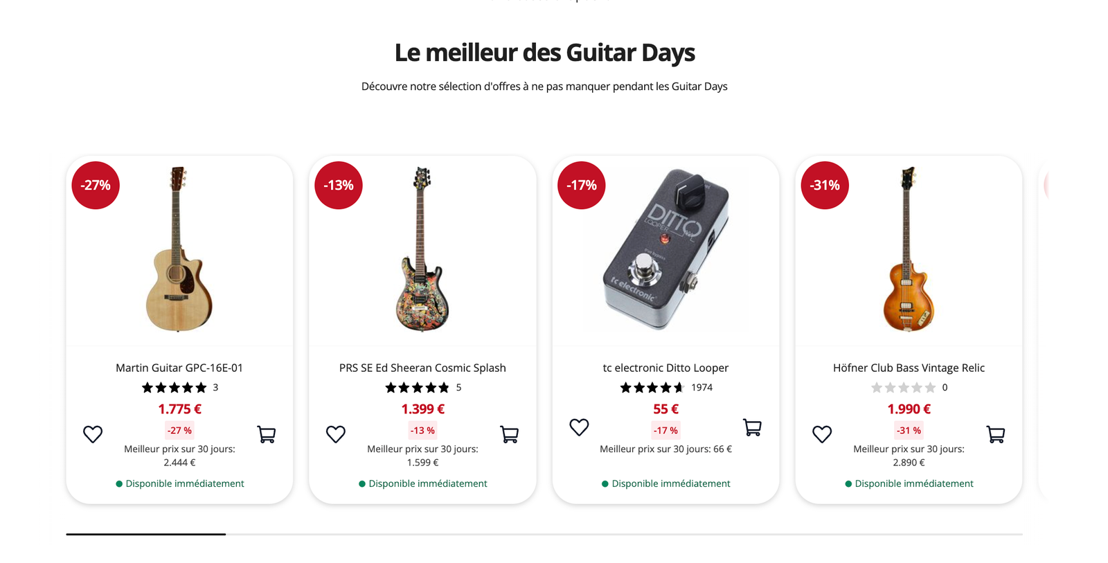 Le meilleur des Guitar Days Thomann 2026 : Martin, PRS, tc electronic, Höfner